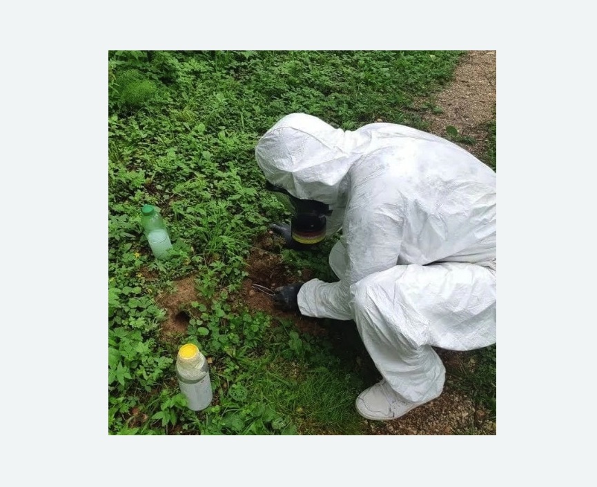 уничтожение кротов на участке в Знаменске